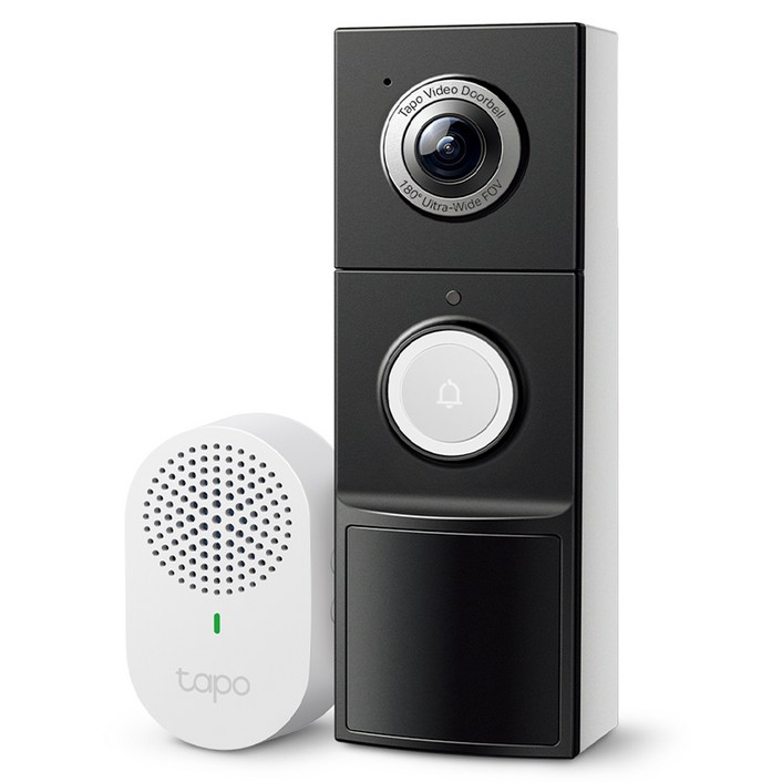 타포 500만화소 비디오 도어벨 + 차임벨 세트 Tapo D235, TAPO D235(도어벨)+TAPO D100C(차임벨)