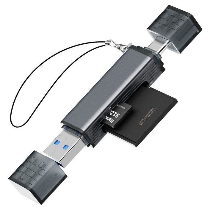 일리온 C타입 USBA 3.0 SD카드 MicroSD카드 OTG 멀티 카드리더기