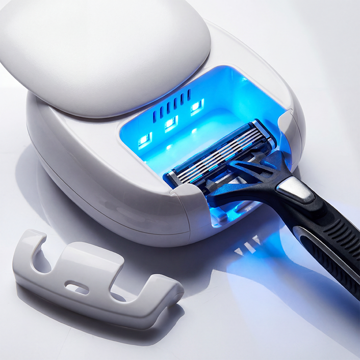 꿀쥬 휴대용 UV 무선 칫솔 면도기 살균기