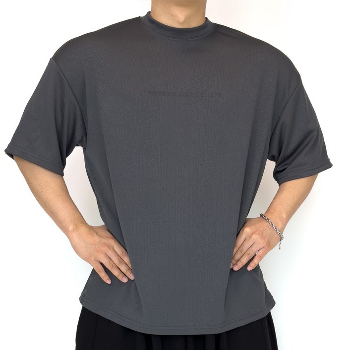 PACIENCIA 베이직 오버핏 메쉬 반팔