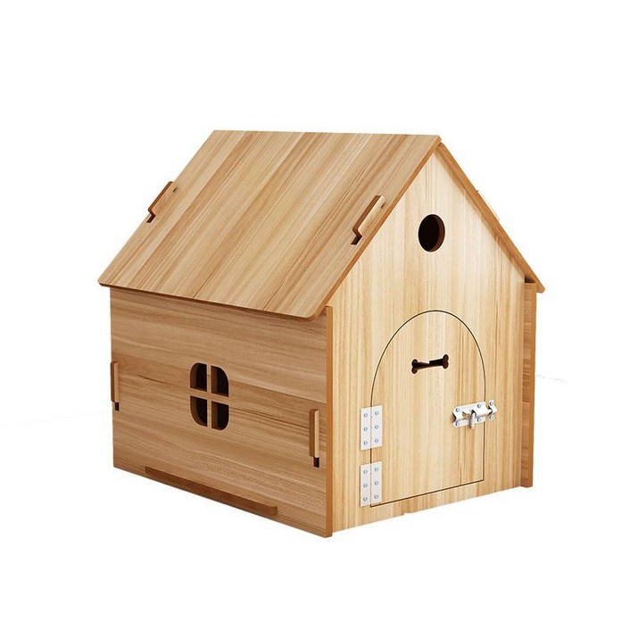 바다봄 나무 강아지집 하우스 야외 애완동물 애견 겨울 텐트 우드