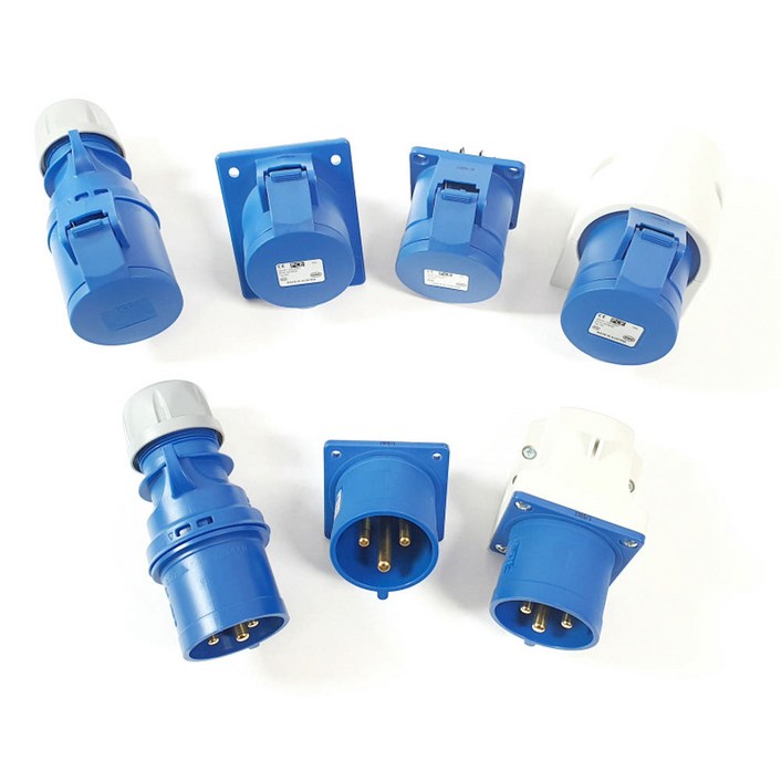 PCE 산업용 소켓 플러그 230V 32A 3P IP44