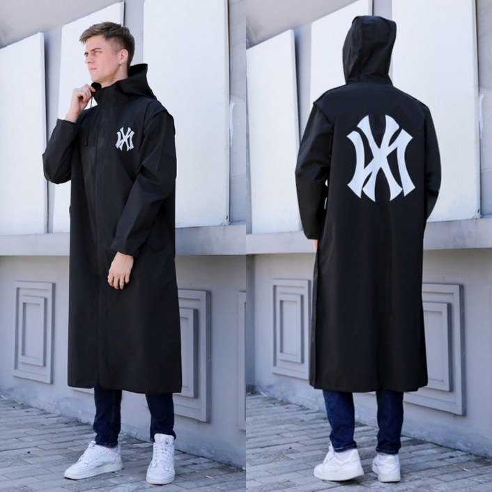 [YC] 빅사이즈 지퍼형 고급 EVA 우의 남녀공용 레인코트 XL ~ 3XL