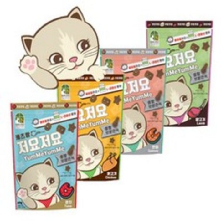 뉴 캐츠랑 저요저요 사이즈업 고양이 간식 4종세트 혼합참치연어닭고기양고기 1개 150g, 혼합4종3333
