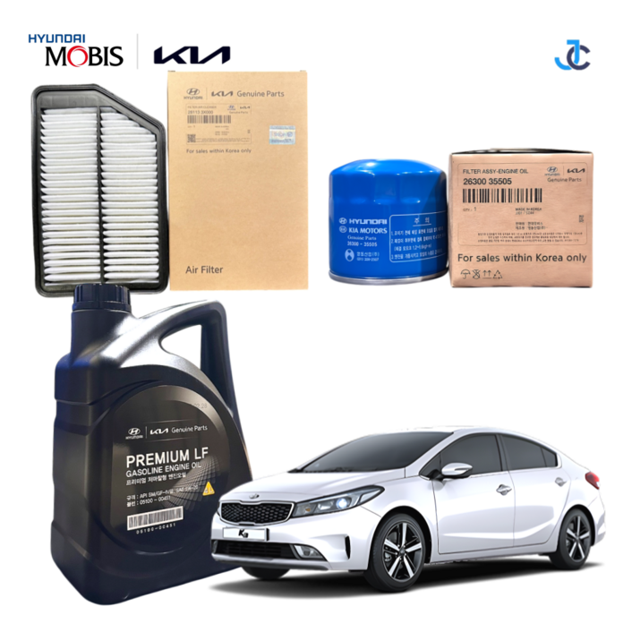 기아 순정품 K3 YD 1.6가솔린 엔진오일세트 1대분