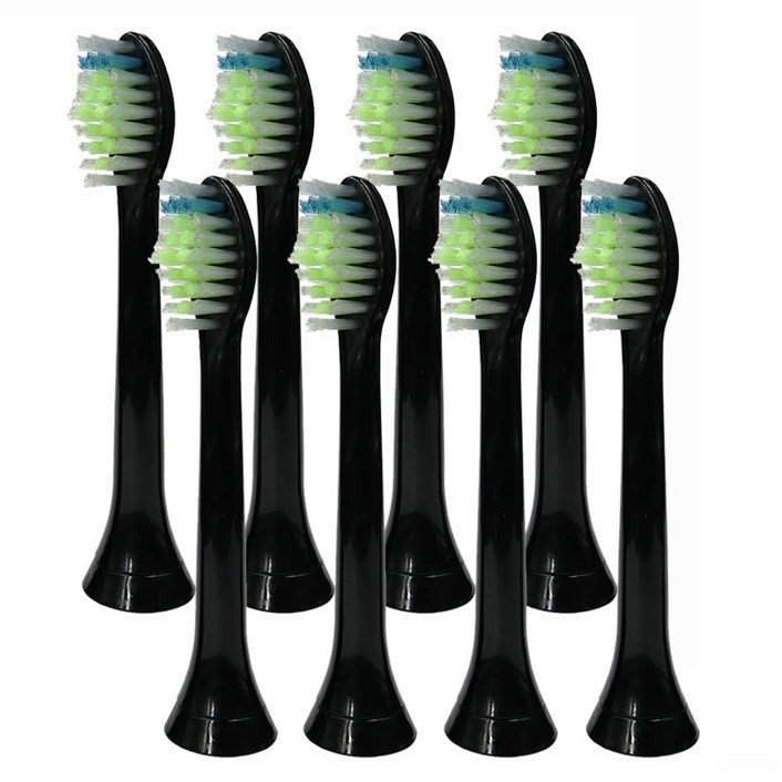 토비메모리 호환 필립스 전용 전동칫솔 실속형 옵티멀 칫솔모 HX6250 HX6263 HX6275 (블랙), 8개