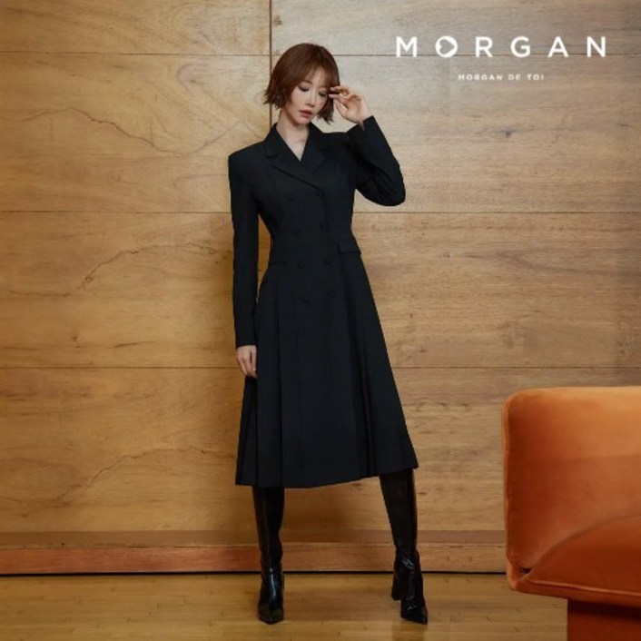 모르간 테일러드 더블버튼 원피스 1종
