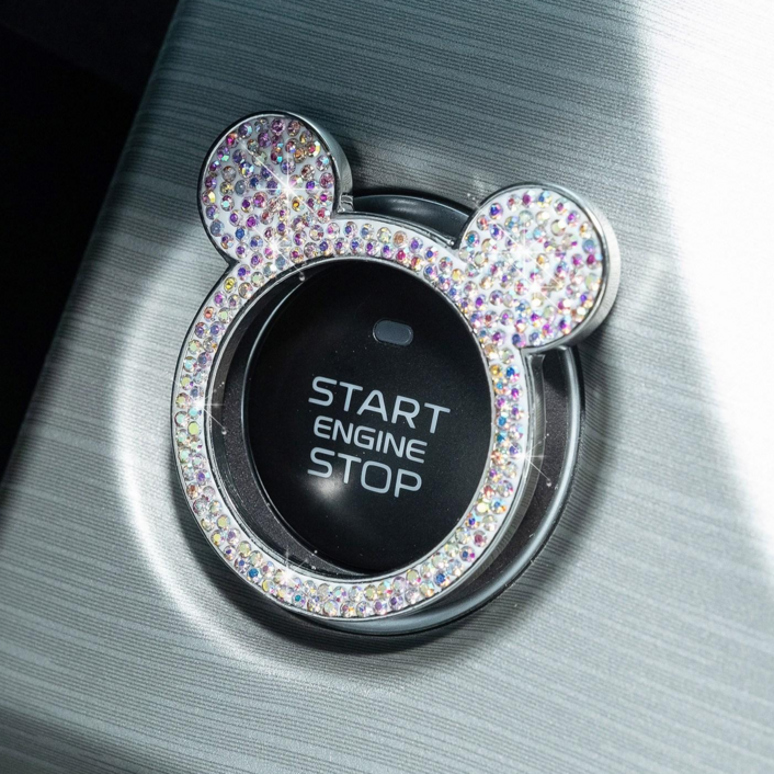 아망디에 귀여운 차량용 시동버튼 커버 점화버튼 장식 커버