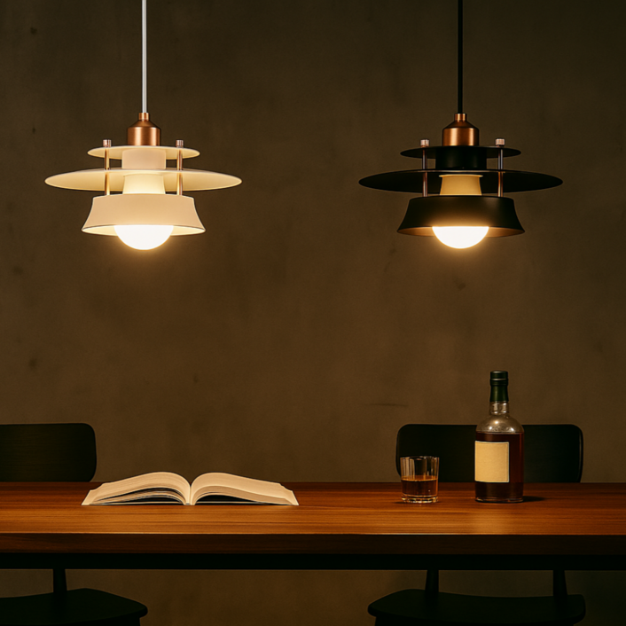 선셋 라이팅 LAKE 팬던트 식탁 조명 등 전등 갓 인테리어, LAKE화이트 전구색