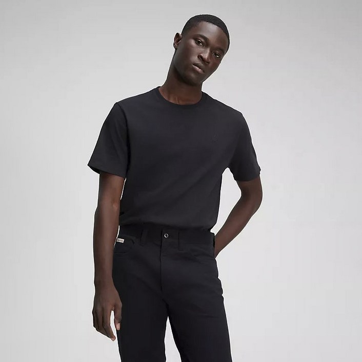 캘빈클라인 스무스 코튼 슬림 단색 크루넥 클래식 핏 반소매 티셔츠