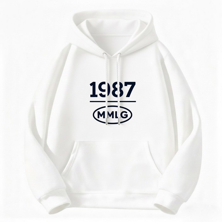 FONOW 후드티 1987 오버핏 남녀공용 로고 봄가을 레터링 봄가을