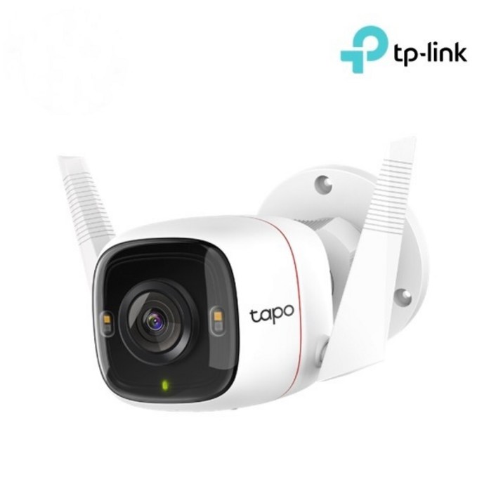 티피링크 TP-LINK Tapo C320WS 400만 화소(QHD) 가정용 홈 CCTV 실외 무선 카메라 야간 LED 조명 풀 컬러 흑백 전환