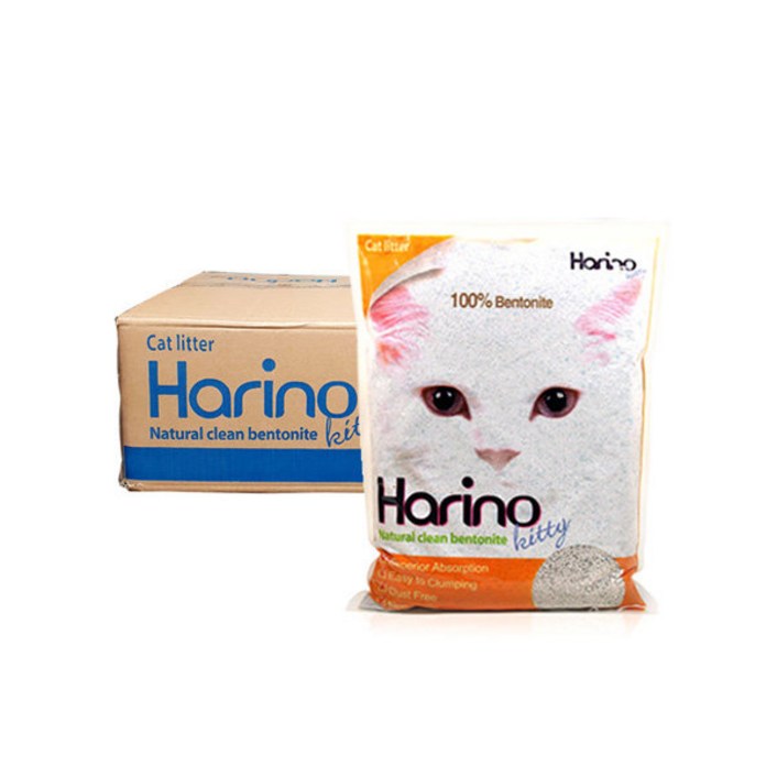 테비토퍼 하리노 4L 무향 고양이 모래 벤토나이트 6개입 24L 박스포장