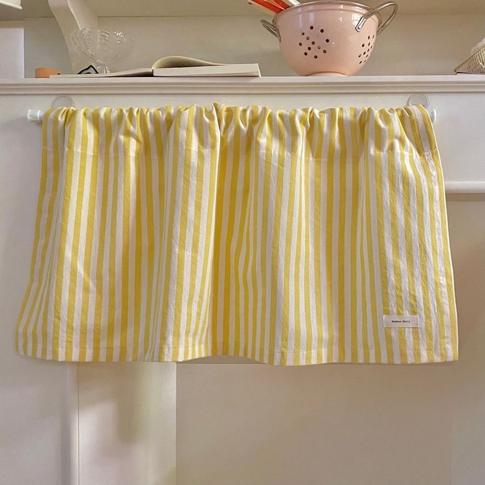 주방미니바란스 밥솥 전자렌지싱크대 수납장 가리개커튼