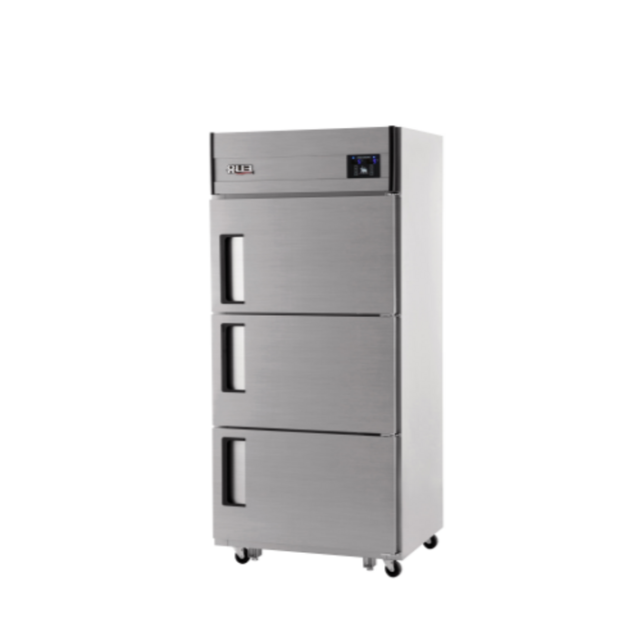 [유니크대성] 30BOX-(3도어D) 내부스텐 기존(냉동1칸/냉장2칸) UDS-30RFDR 디지털 직냉식 업소용냉장고