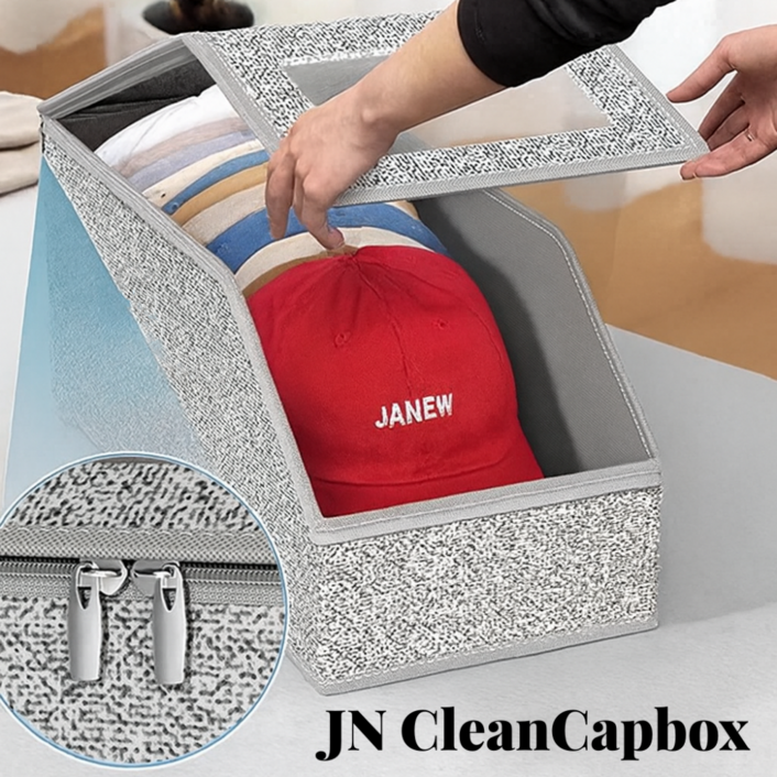 재뉴 클린캡박스 먼지차단 모자 정리 수납함
