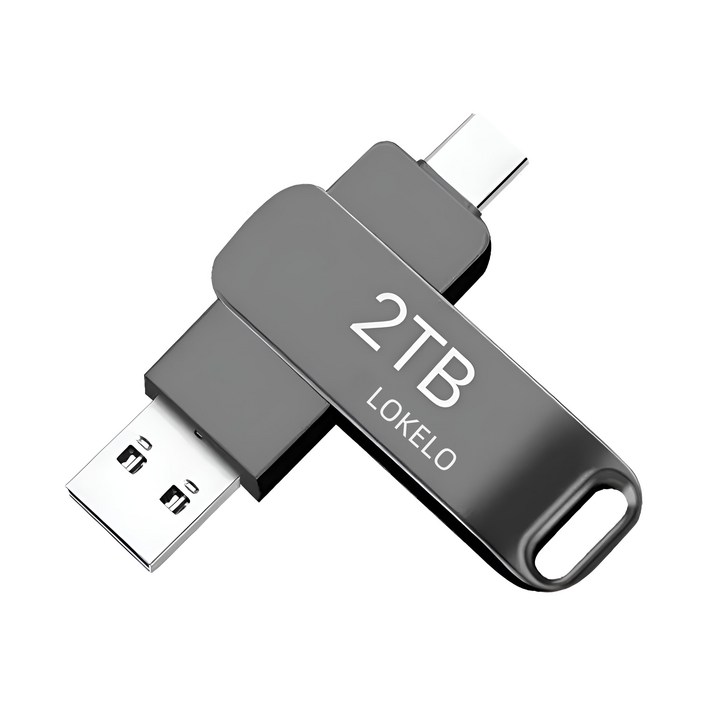 2TB Type-C 고속 USB 3.0 대용량 플래시 드라이브 휴대폰 컴퓨터 겸용 OTG