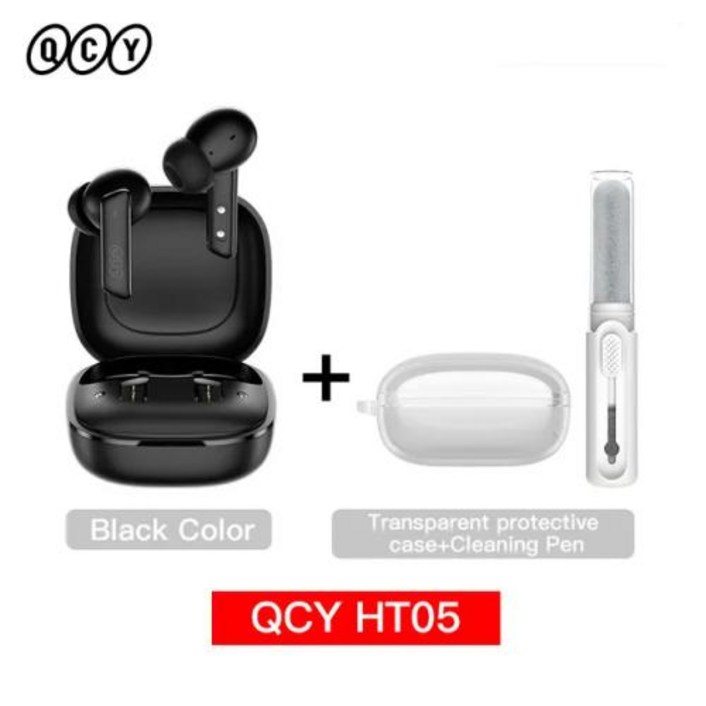 QCY HT05 ANC 무선 이어폰 40dB 소음 차단 블루투스 5.2 ENC HD