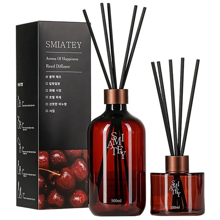 스미어티 디퓨저 대용량 실내 방향제 리필액 선물 세트 집 화장실  방향제 500ml