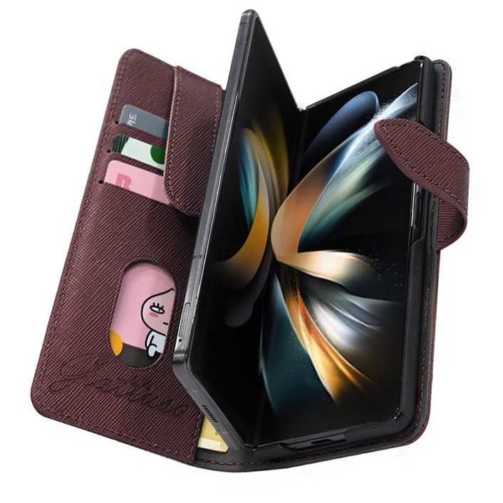 카투소 페르필스 소가죽 갤럭시 Z 폴드 7 6 5 4 3 2 1 다이어리형 핸드폰 케이스