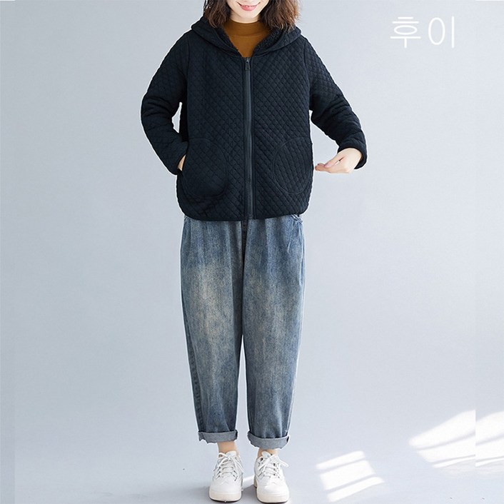 HY 가을 겨울 점퍼 코트 기모가디건 후드집업