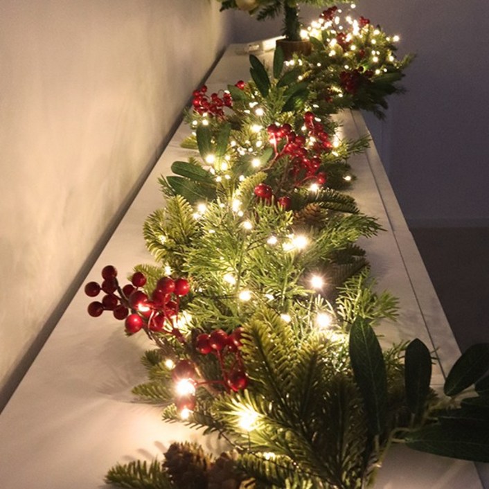 크리스마스 윈터블라썸 크리스마스 2m롱리스조명50, 1개