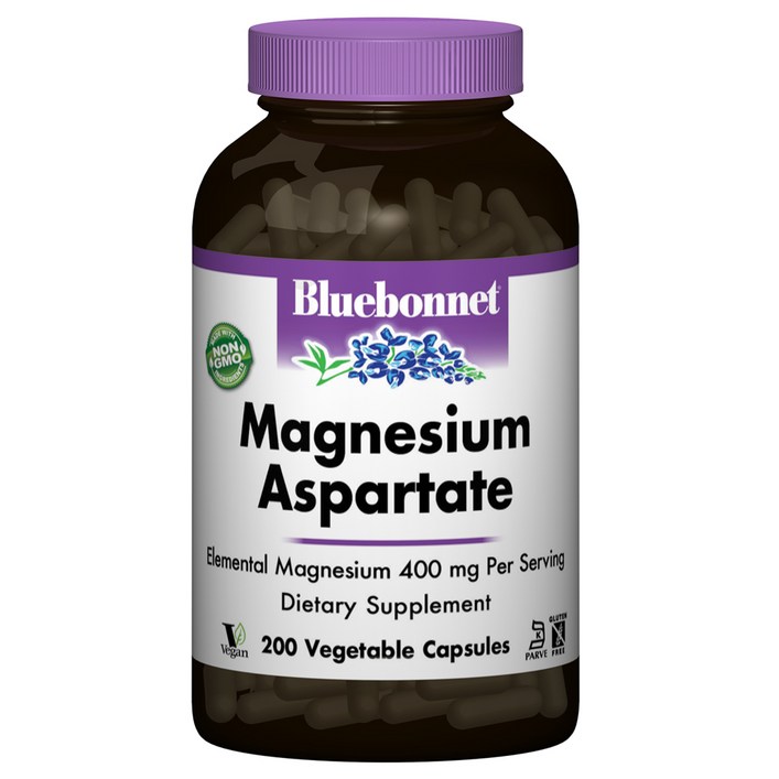 블루보넷 마그네슘 아스퍼테이트 400mg 베지터블 캡슐 글루텐 프리 무설탕, 200개입, 1개 7