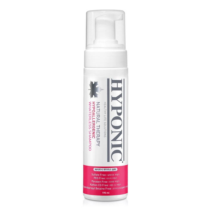 하이포닉 하이포알러제닉 워터리스 샴푸 모든강아지용, 190ml, 1개