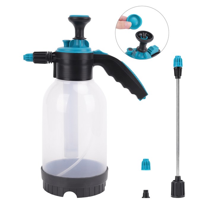 코멧 자동 압축분무기 2L  롱 노즐  숏 노즐, 1세트