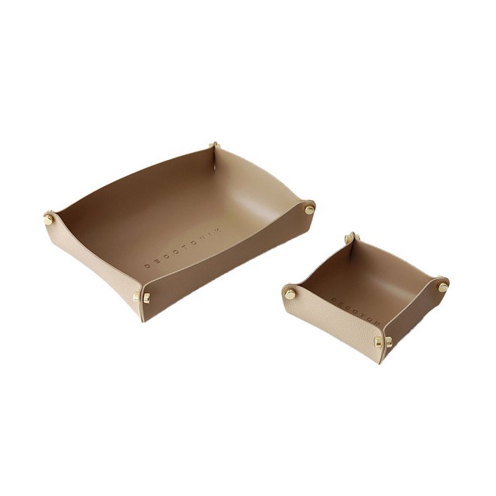 데코토닉 플레인 레더 트레이 L  S 세트