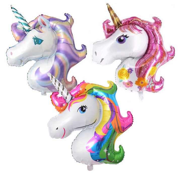 리빙다 대형 유니콘 호일풍선