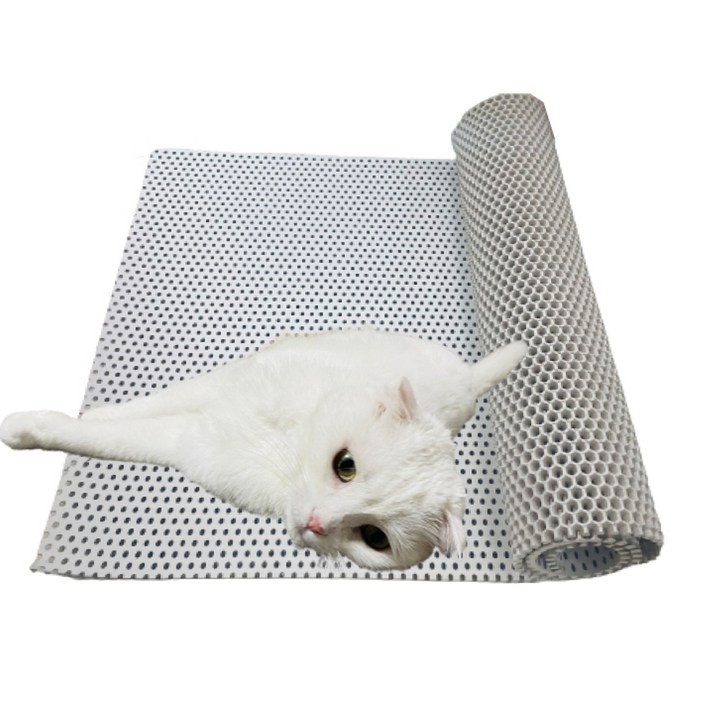 제일매트 고양이 사막화방지 화장실 모래 벌집 매트, 베이지 6
