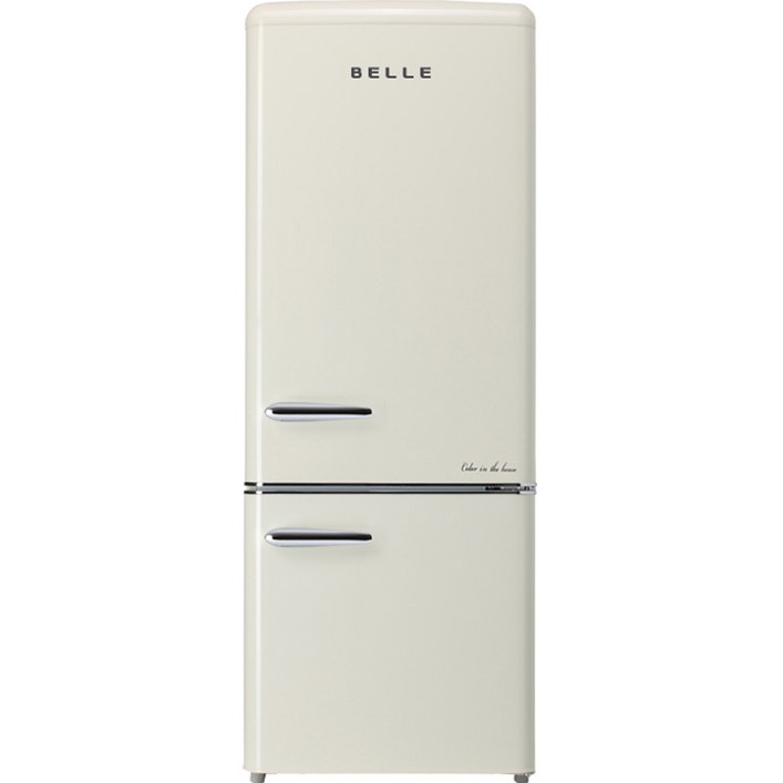 BELLE 레트로 글라스 191L 2도어 냉장고 방문설치