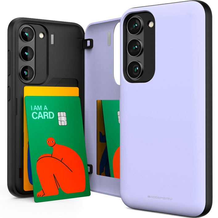 구스페리 파스텔 카드 미러 도어 범퍼 휴대폰 케이스 20230523