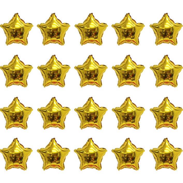 리빙다 별 은박풍선 자동실링 23cm