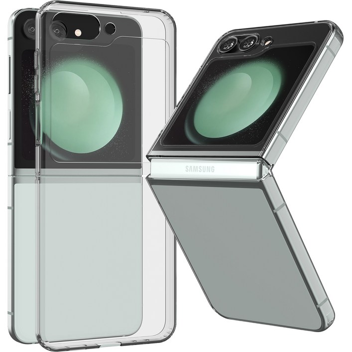 모란카노 슬라임 외부액정 보호 투명 젤리 휴대폰 케이스 2p