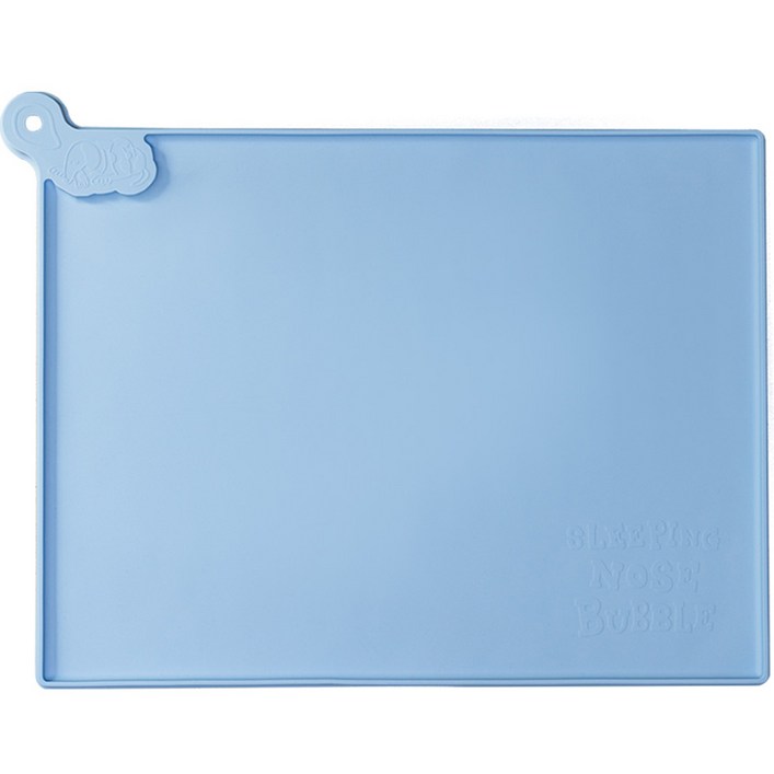 슬리핑노즈버블 강아지 논슬립 세이프가드 실리콘 배변매트, 블루, 1개