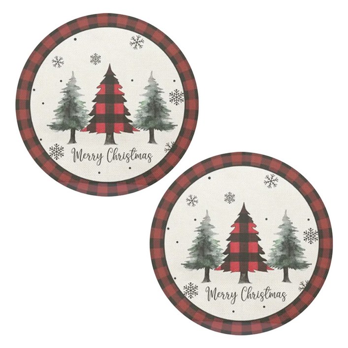 알로데 라운드 리스 크리스마스 테이블 매트