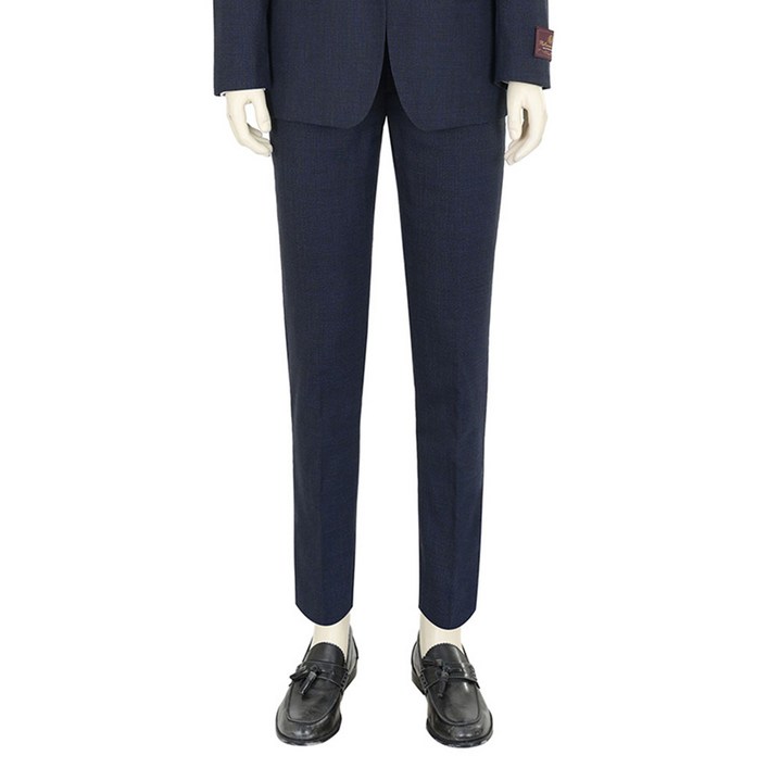 바쏘 남성용 슈페리어 울 하운드투스 패턴 정장 팬츠 BSX1PF6