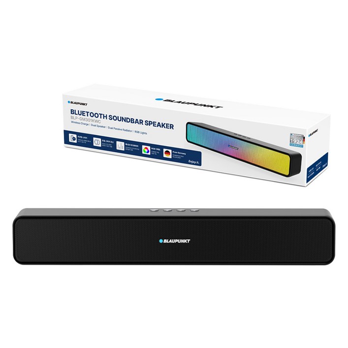 블라우풍트 RGB 레인보우 멀티미디어 블루투스 사운드바 BLPGM301KWC, BLPGM301KWC, 블랙