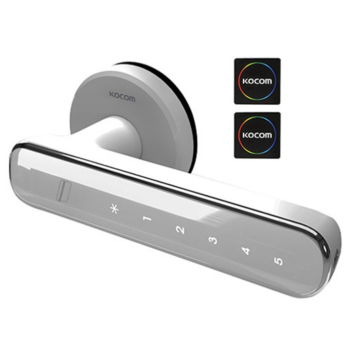코콤 번호 카드키 2개 방문 목문레버 목문형 도어락 KDLWD102