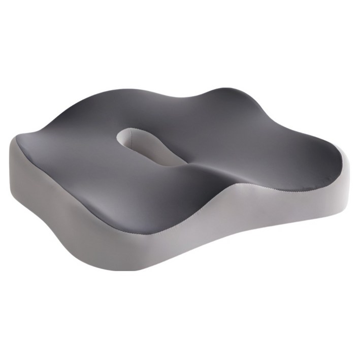 담다원 메모리폼 사각 도넛 방석, 그레이