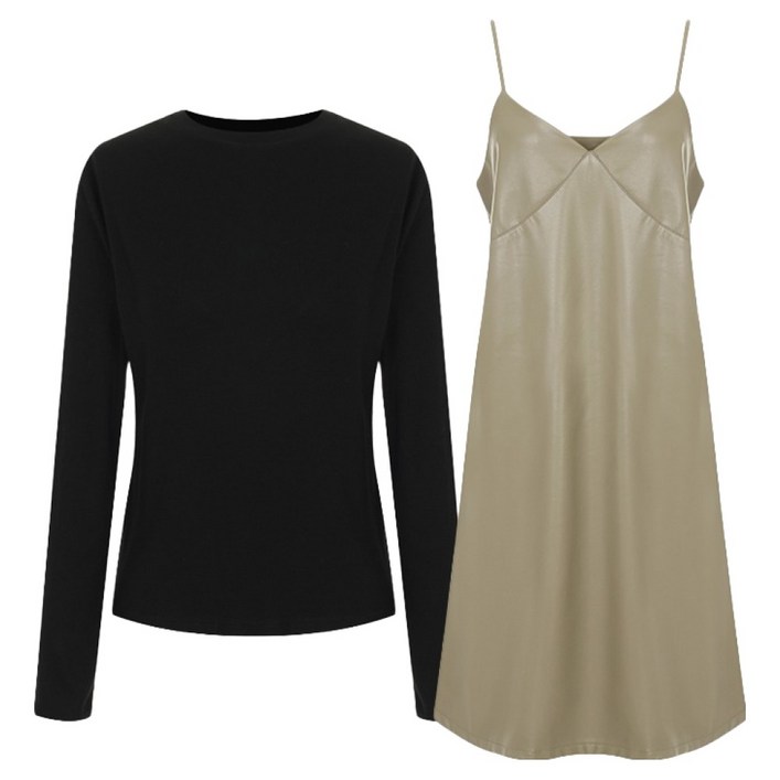 샐리 레더뷔스티에원피스 세트 I4CCSE012