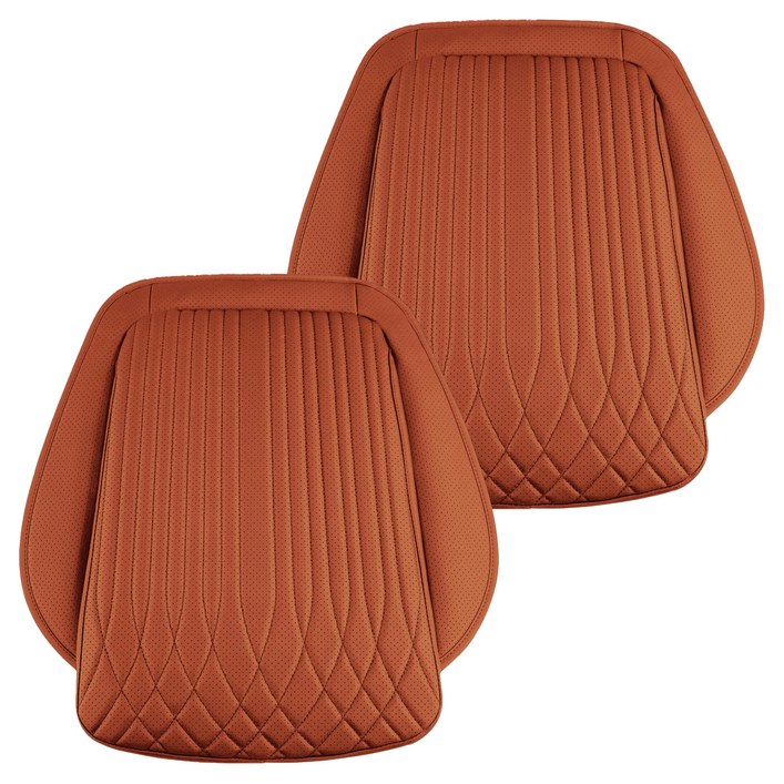 카사장 안밀 자동차 방석 앞열 1인용, 새들브라운, 2개
