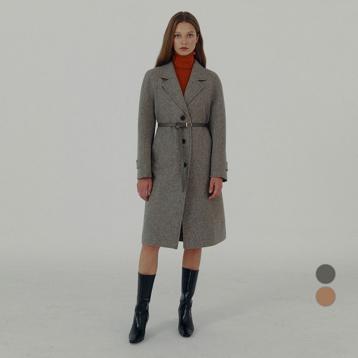 온앤온 여성용 오버사이즈 테일러드 울코트 NEW3WHB14