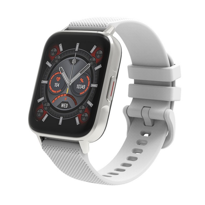 우먼스9999 퍼스트워치V2 손목 스마트워치, 실버, 4.31cm