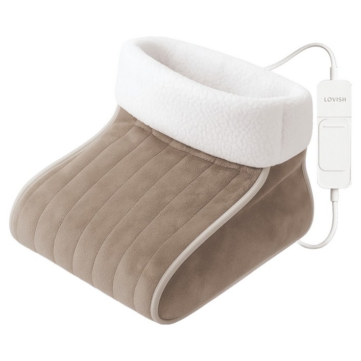 러비쉬 BOOTS 온열 전기 풋워머, 라이트 베이지, SS02202LFW005