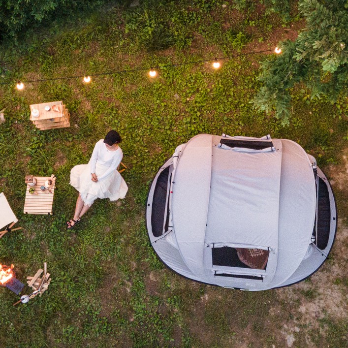 아이두젠 마운트프로 노바 원터치 팝업 텐트, 애쉬그레이, 45인용