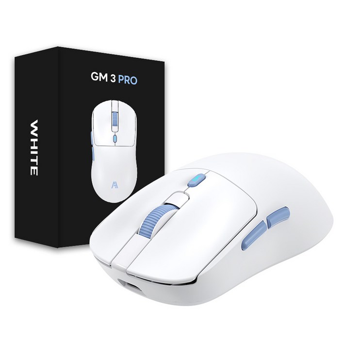 에이투 GM3프로 초경량 유무선 게이밍마우스 ATWO GM 3 PRO, ATWO GM 3 PRO, 화이트