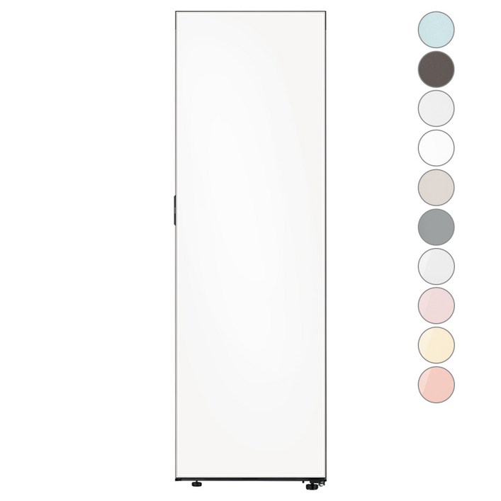 색상선택형 삼성전자 비스포크 키친핏 1도어 냉장고 좌열림 409L 방문설치